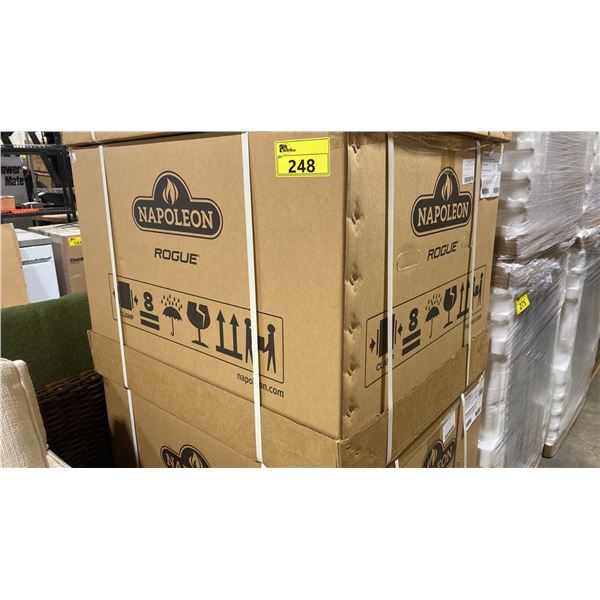 NAPOLEON MODEL R425NK-2. ROGUE 425 NATURAL GAS GRILL WITH DURABLE BLACK PORCELAIN ENAMELED FINISH,