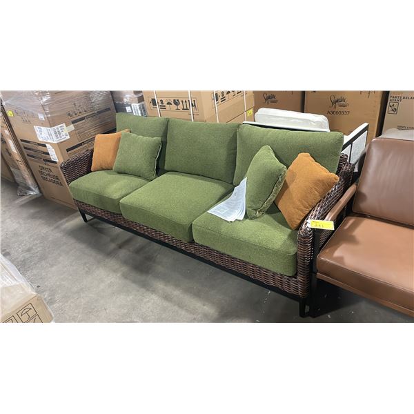 ASHLEY SIGNATURE DESIGN MODEL AFHS-P572-838. HORIZON HALL OUTDOOR SOFA WITH CUSHION