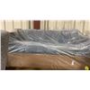 Image 2 : DECOR-REST GREEN FABRIC MODERN 3 SEAT SOFA WITH CUSHIONS