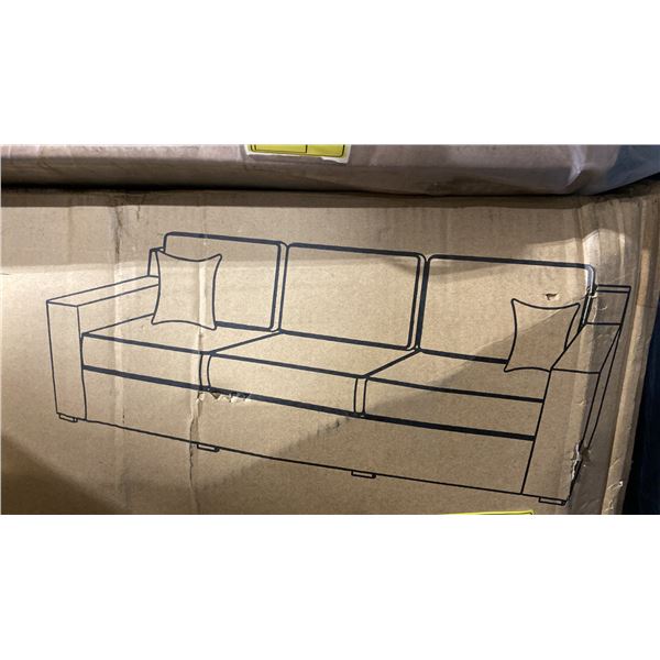 ASHLEY SIGNATURE DESIGN MODEL PP783-838 DARK PLASTIC RATTAN 3 SEAT OUTDOOR PATIO SOFA *IN BOX*