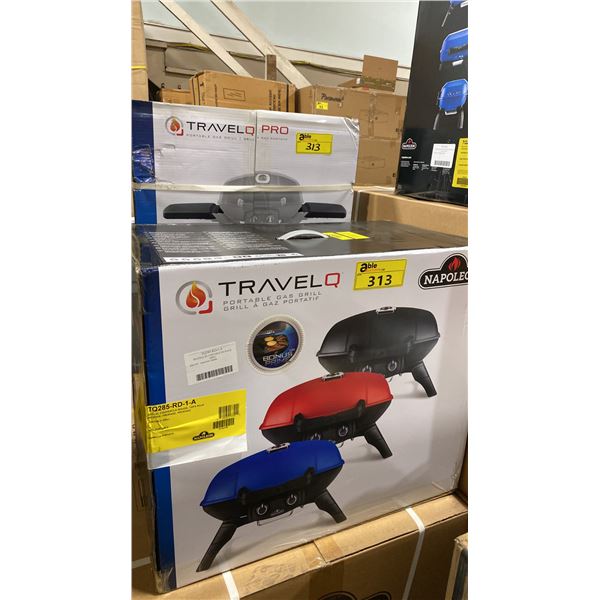 NAPOLEON TRAVELQ MODEL TQ285-RD-1-A PROPANE TRAVEL GRILL WITH TRAVELQ PRO MOBILE STAND *IN BOX*