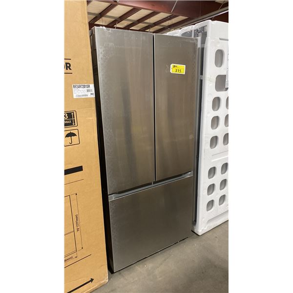 SAMSUNG MODEL RF22A4111SR. 30" STAINLESS STEEL FRENCH DOOR BOTTOM FREEZER REFIGERATOR
