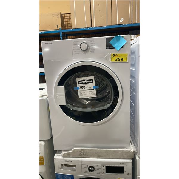 BLOMBERG MODEL DV17600W2. WHITE FRONT LOAD DIGITAL TUMBLE DRYER