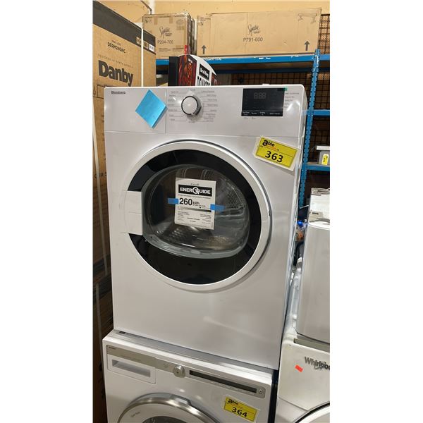 BLOMBERG MODEL DV17600W2. WHITE FRONT LOAD DIGITAL TUMBLE DRYER