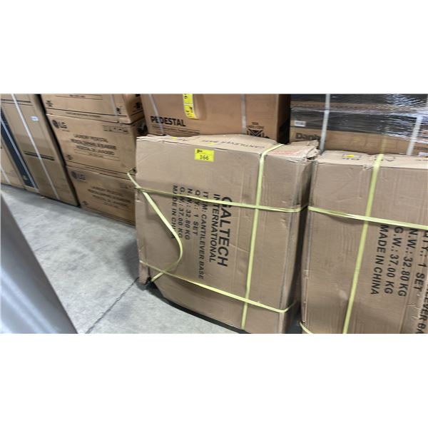 GALTECH INTERNATIONAL BLACK HEAVY DUTY CANTILEVER UMBRELLA BASE SET *IN BOX*