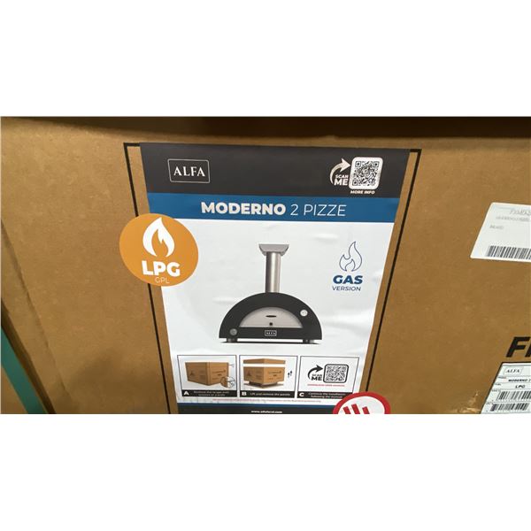 ALFA MODERNO 2 PIZZE, GAS, ANTIQUE RED PIZZA OVEN MODEL FXMD-2P-GGRIA-U