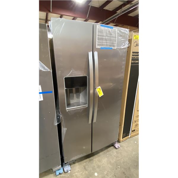 WHIRLPOOL MODEL WRSC5536RZ00. 36" STAINLESS STEEL 21 CU FT COUNTER DEPTH SIDE BY SIDE REFRIGERATOR