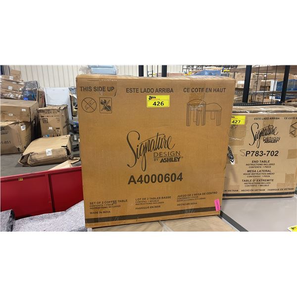 ASHLEY SIGNATURE DESIGN MODEL A4000604 2PCS NESTING TABLE SET *IN BOX*
