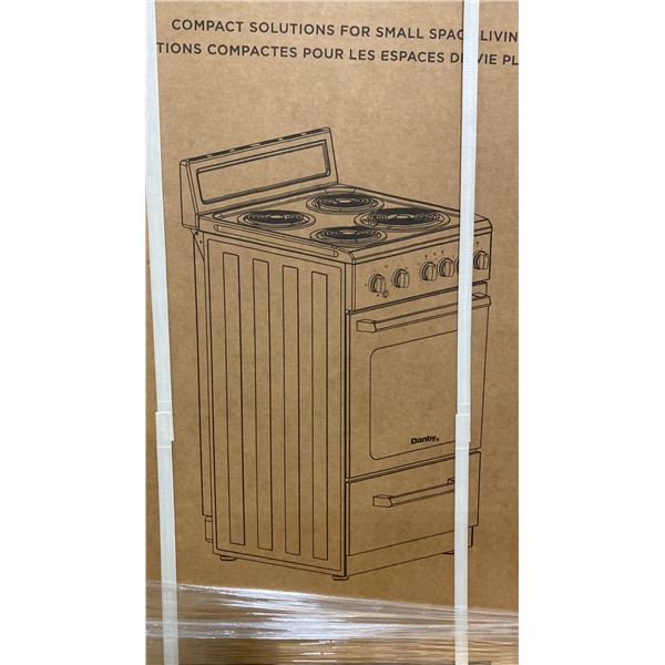 DANBY MODEL DERM240WC 24" FREE STANDING ELECTRIC COIL RANGE (WHITE)