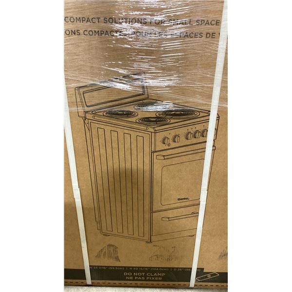 DANBY MODEL DERM240WC 24" FREE STANDING ELECTRIC COIL RANGE (WHITE)