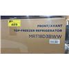 Image 3 : MIDEA MODEL MRT18D3BWW. 30" WHITE 18.1 CU FT TOP-FREEZER REFRIGERATOR WITH MULTI AIR FLOW TECHNOLOGY
