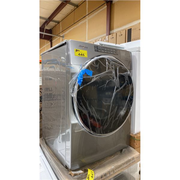 WHIRLPOOL MODEL YWED6620HC 7.4 CU FT FRONT LOAD STEAM DRYER CHROME SHADOW FINISH