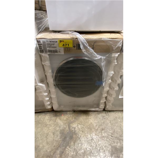 BOSCH MODEL WGB24600UC. 2.4 CU FT 500 SERIES COMPACT WHITE WASHING MACHINE WITH 14 WASH CYCLES,