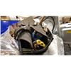 Image 3 : PALLET OF ASSORTED ITEMS- TOOLS, BED SHEETS, FAN, APPLIANCE MOVER, FURNITURE PARTS & MORE