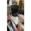 Image 3 : PALLET OF ASSORTED ITEMS- METAL MOBILE CARTS, PRINTER, THERMAL PRINTERS, CHAIRS & MORE