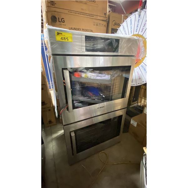 BOSCH MODEL HBLP651RUC. 30" ELECTRIC DOUBLE WALL OVEN *DAMAGED FREIGHT, MAY NEED REPAIR*