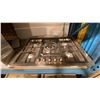 Image 7 : SMEG MODEL PGFU30X. 5 BURNER GAS COOKTOP, BROAN MODEL BCSM130SS HOOD FAN & WHIRLPOOL MODEL