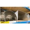 Image 4 : SHELF OF 7 STAINLESS STEEL HOOD FAN VENT COVERS