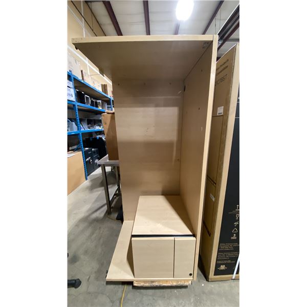 LIGHT WOOD 2 DRAWER DESK WITHOUT RETURN APPROX 66"L X 30"D X 29"H
