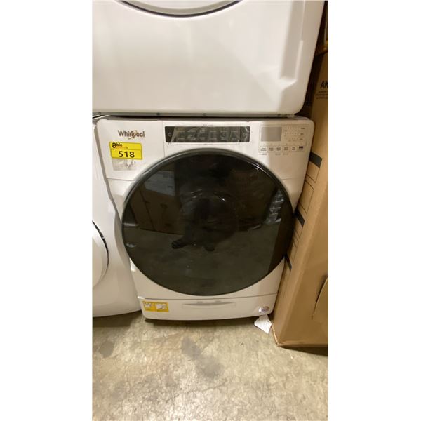 WHIRLPOOL MODEL WFW6620HW2. 4.5 CU FT WHITE FRONT LOAD WASHING MACHINE WITH 35 CUSTOMISABLE WASH