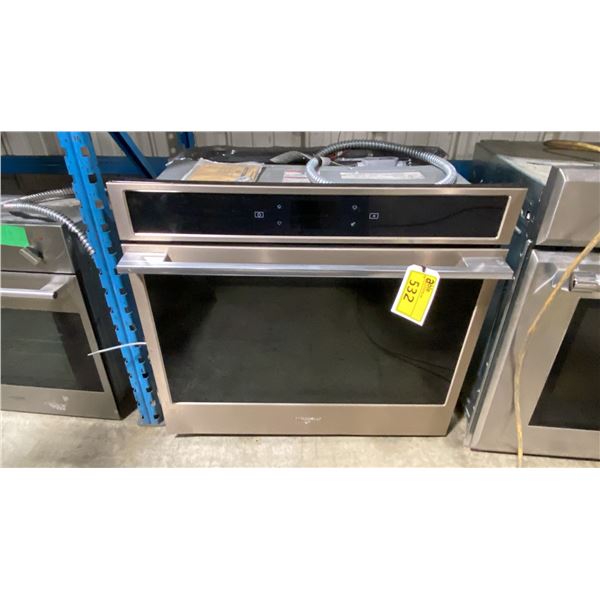 WHIRLPOOL MODEL WOSA2EC0HN00. 30" 5 CU FT SMART SINGLE ELECTRIC WALL OVEN WITH SUNSET BRONZE FINISH