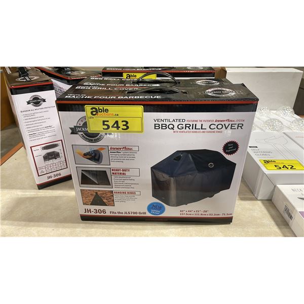 2 JACKSON GRILLS JH-306 WATERPROOF VENTILATED BBQ GRILL COVERS