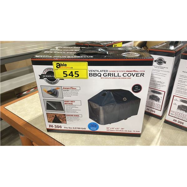 2 JACKSON GRILLS JH-306 WATERPROOF VENTILATED BBQ GRILL COVERS