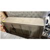 Image 1 : MILLENNIUM MODEL MRP01999. DESIGNER GREY WOOD 4 DOOR STORAGE CONSOLE