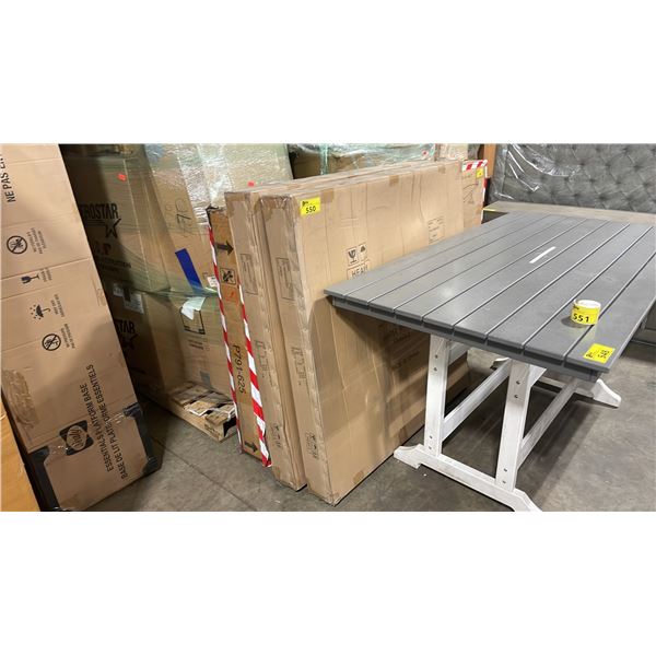 2 BOXES OF 48" ROUND SLATE COLOR TABLE TOPS *MUST TAKE BOTH*
