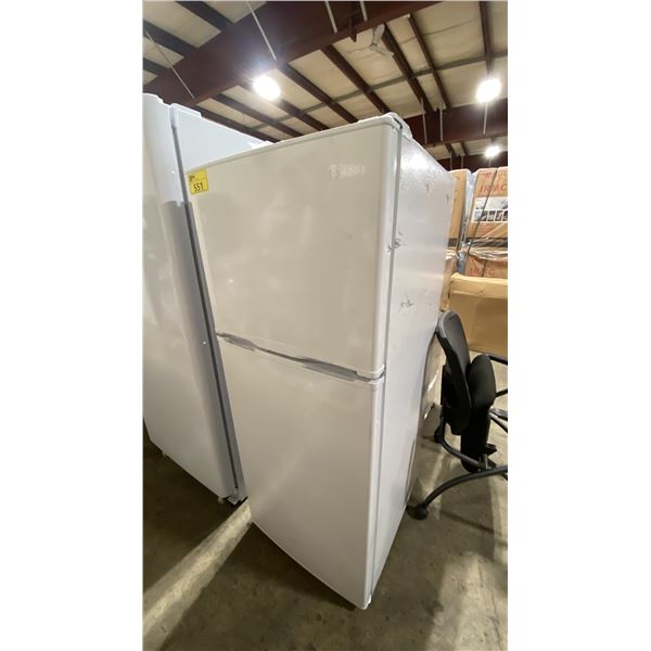 MIDEA WHITE TOP FREEZER REFRIGERATOR *ORIGINATED IN SERVICE AREA, WORKING CONDITION UNKNOWN*