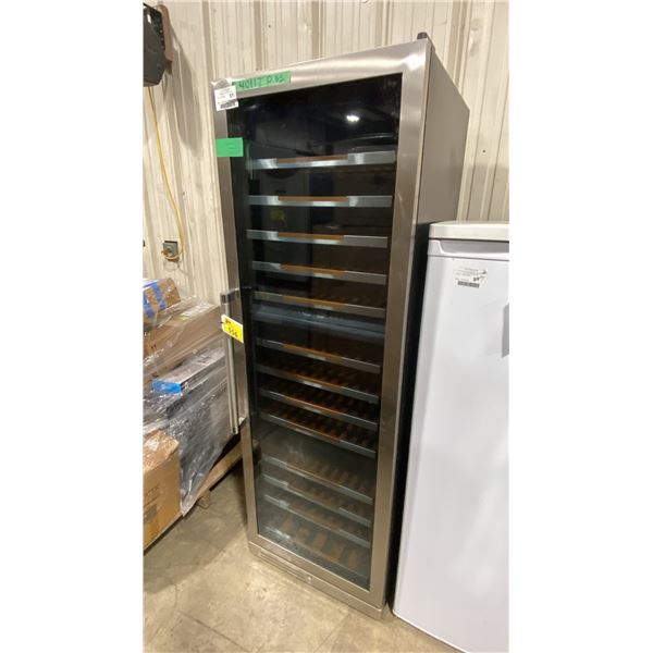 CAVAVIN STAINLESS STEEL GLASS FRONT WINE CHILLER *ORIGINATED IN SERVICE AREA, WORKING CONDITION