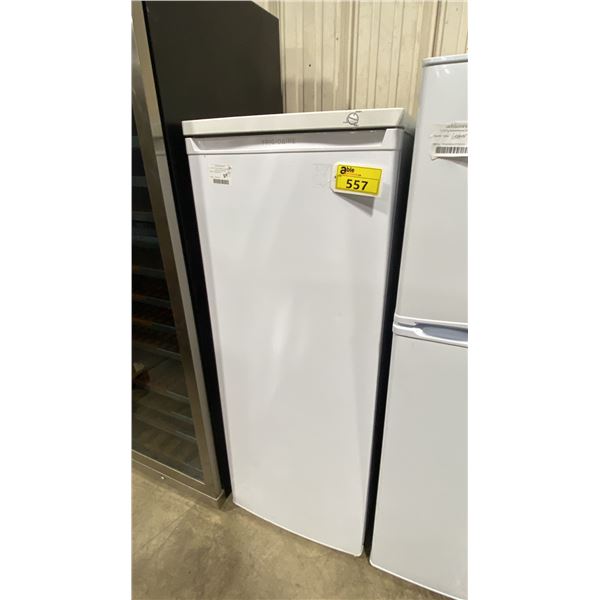 FRIGIDAIRE WHITE UPRIGHT SINGLE DOOR FREEZER *ORIGINATED IN SERVICE AREA, WORKING CONDITION UNKNOWN*