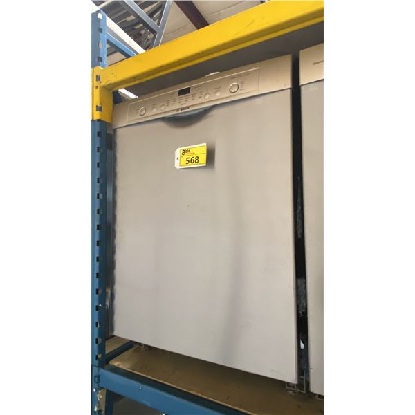 BOSCH STAINLESS STEEL DISHWASHER  *ORIGINATED IN SERVICE AREA, WORKING CONDITION UNKNOWN*