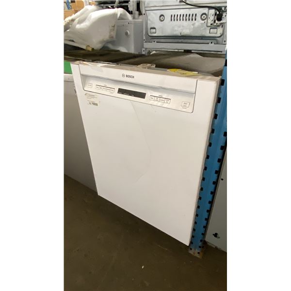 BOSCH WHITE DISHWASHER  *ORIGINATED IN SERVICE AREA, WORKING CONDITION UNKNOWN*