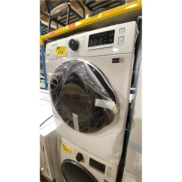 SAMSUNG WHITE FRONT LOAD WASHING MACHINE  *ORIGINATED IN SERVICE AREA, WORKING CONDITION UNKNOWN*