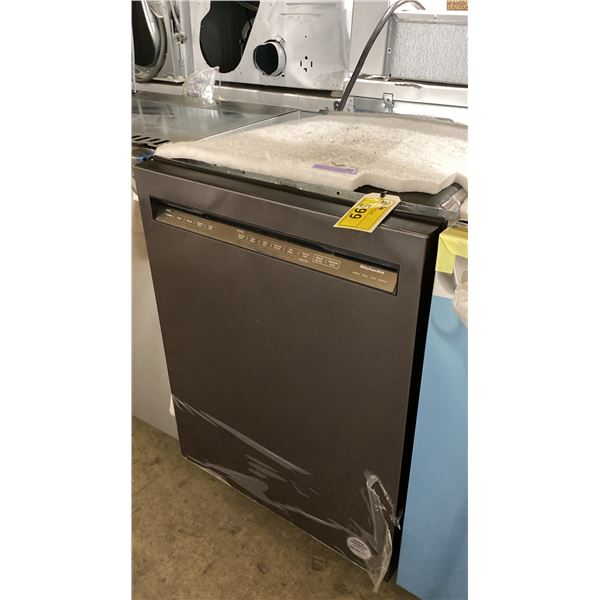 KITCHENAID BLACK DISHWASHER  *ORIGINATED IN SERVICE AREA, WORKING CONDITION UNKNOWN*