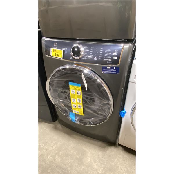 ELECTROLUX GREY FRONT LOAD DRYER  *ORIGINATED IN SERVICE AREA, WORKING CONDITION UNKNOWN- HAS