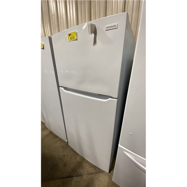 FRIGIDAIRE WHITE TOP FREEZER REFRIGERATOR  *ORIGINATED IN SERVICE AREA, WORKING CONDITION UNKNOWN*
