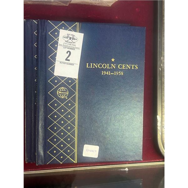 Lincoln Cents Collector Books - Partially Full