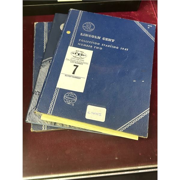 Lincoln Cents Collector Books -3 - Mostly Full