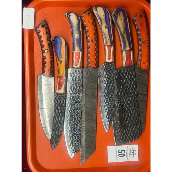 7-Custom Knife w/Sheath - 7 X $