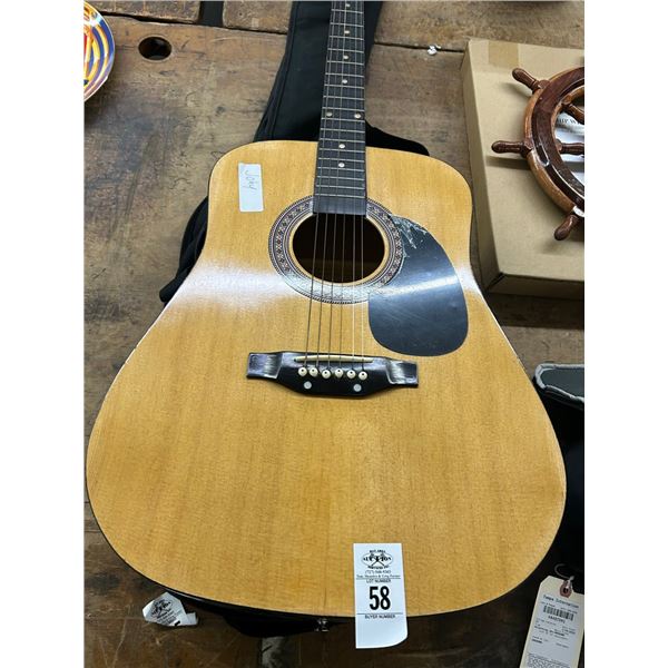 Burwood Acoustic Guitar w/Case