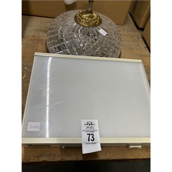 Lightboard w/Flush Mount Light Fixture