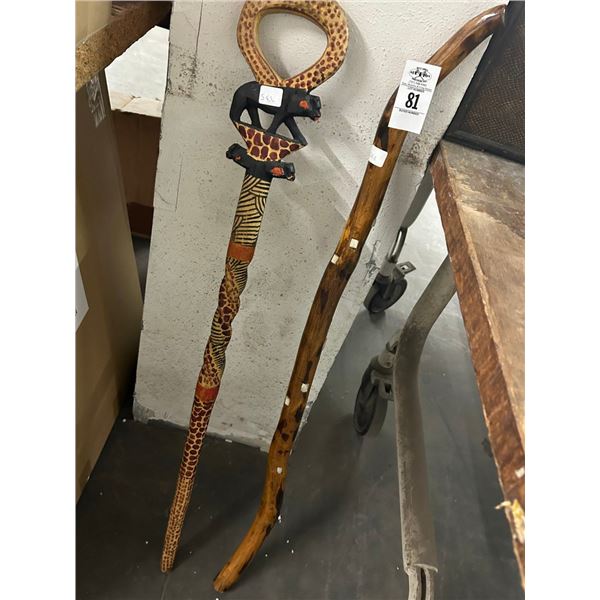 Ornately Carved Walking Sticks - 2