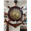 Image 1 : Ship Wheel Wooden Anchor Wall Clock