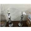 Image 1 : Chrome Lamps - No Shades - Pair
