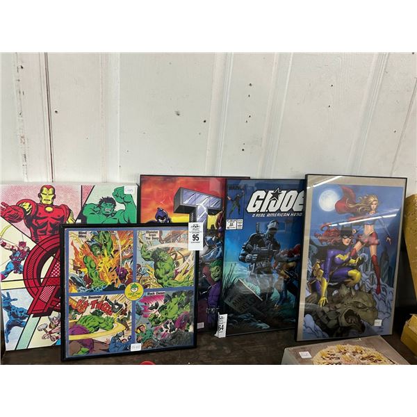 Asst. Super Hero Wall Art - 5