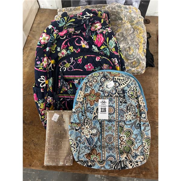 Ladie's Floral Backpack, Throw, Umbrella