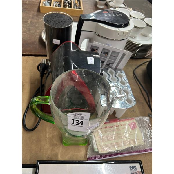 Pitcher, Asst. Cooking Accessories, Knife Block