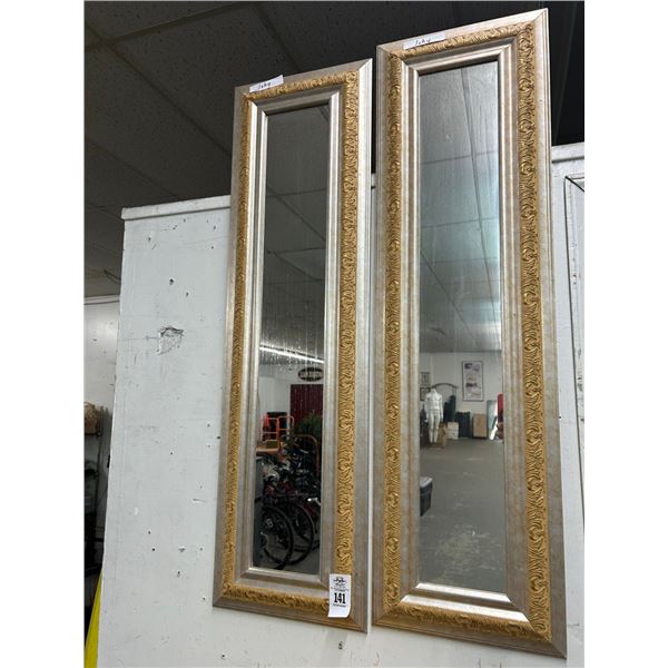Slim  12"  X  40"  Mirrors - Pair - No Shipping